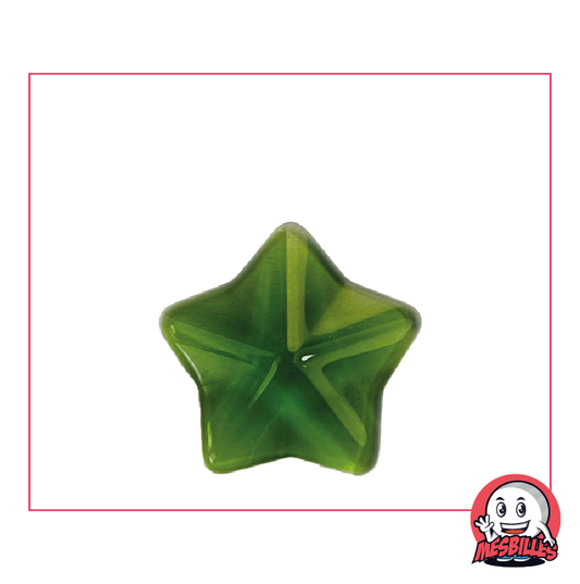 Marble Extra-flat Green Translucent Glass Araped - Decoration and Fun Games - My-Glassmarbles