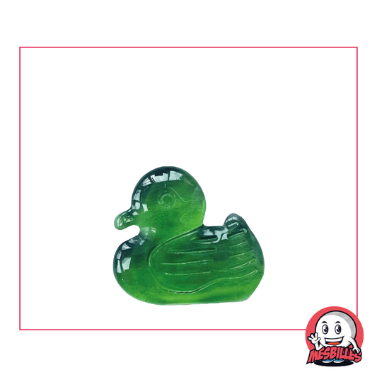 Marble Extra-flat Green Duck, the parrot of the Shaped Marbles at My-Glassmarbles