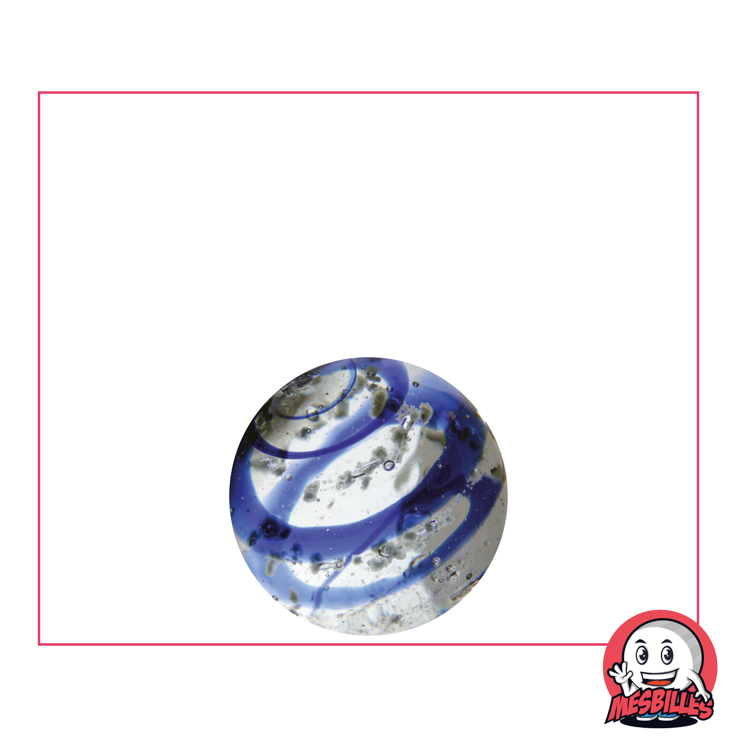 1 Marble Art Tourbillon Phosphorescent Dark Blue 16 mm