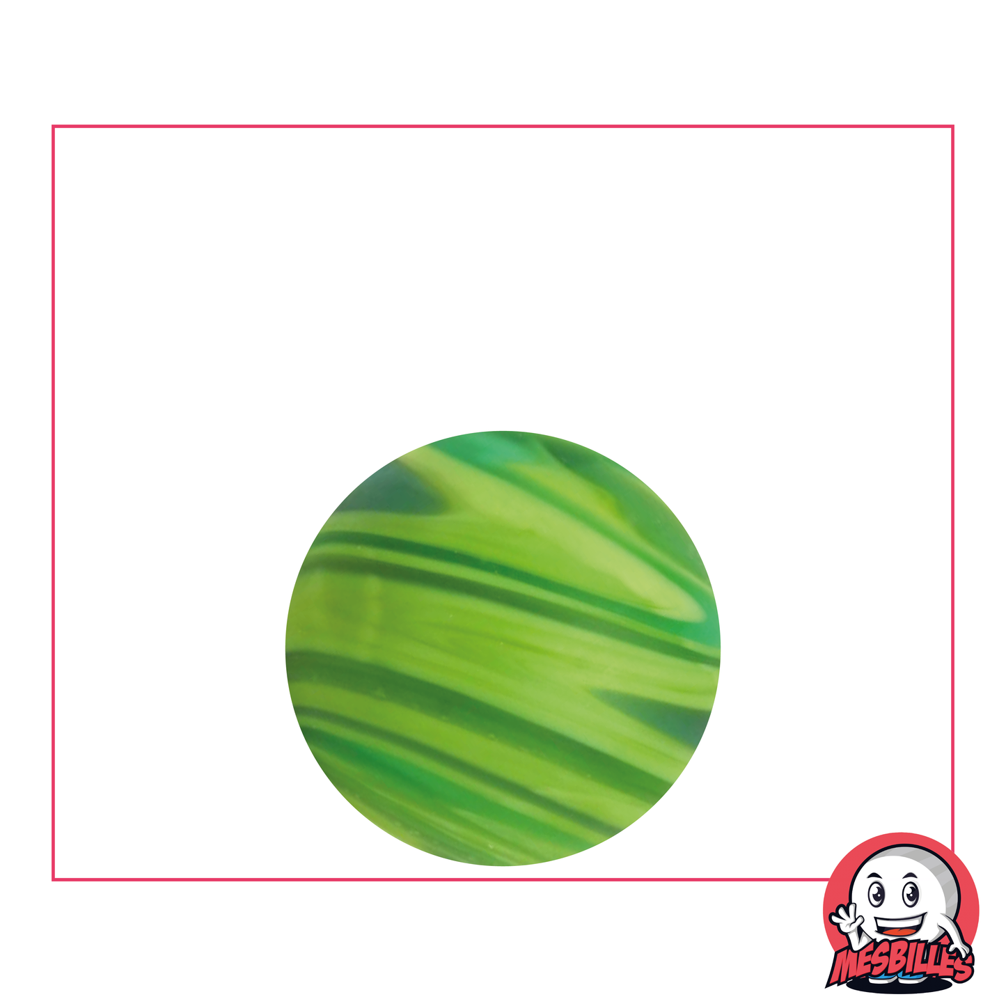 1 Green Sandstorm Art Marble 22 mm