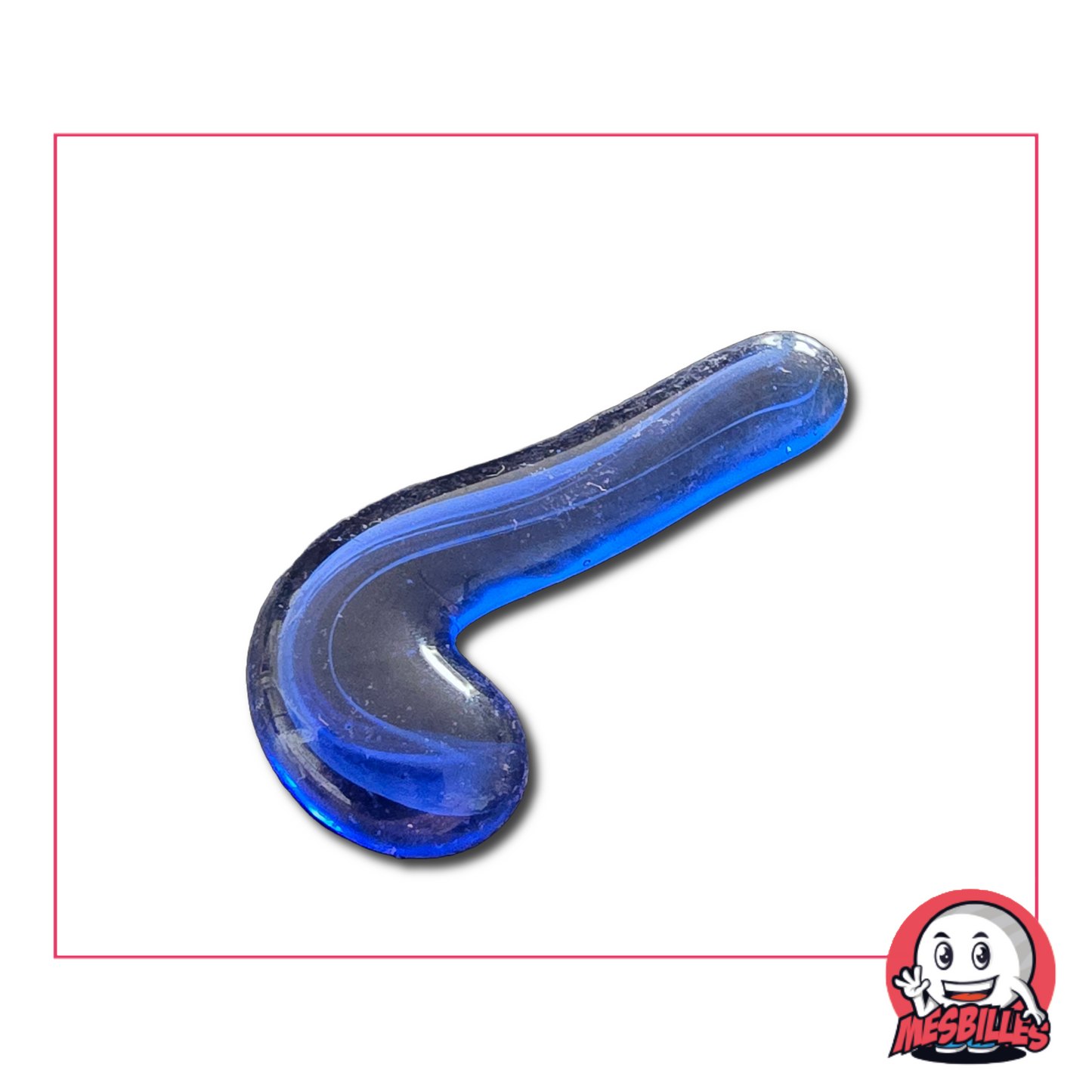 Flat Marble Virevolte Bleu Nuit - Unique shape and dark blue shade