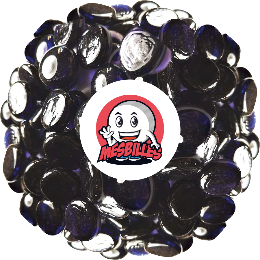 1 Flat Marble Soft-Translucent Night Purple 18 mm