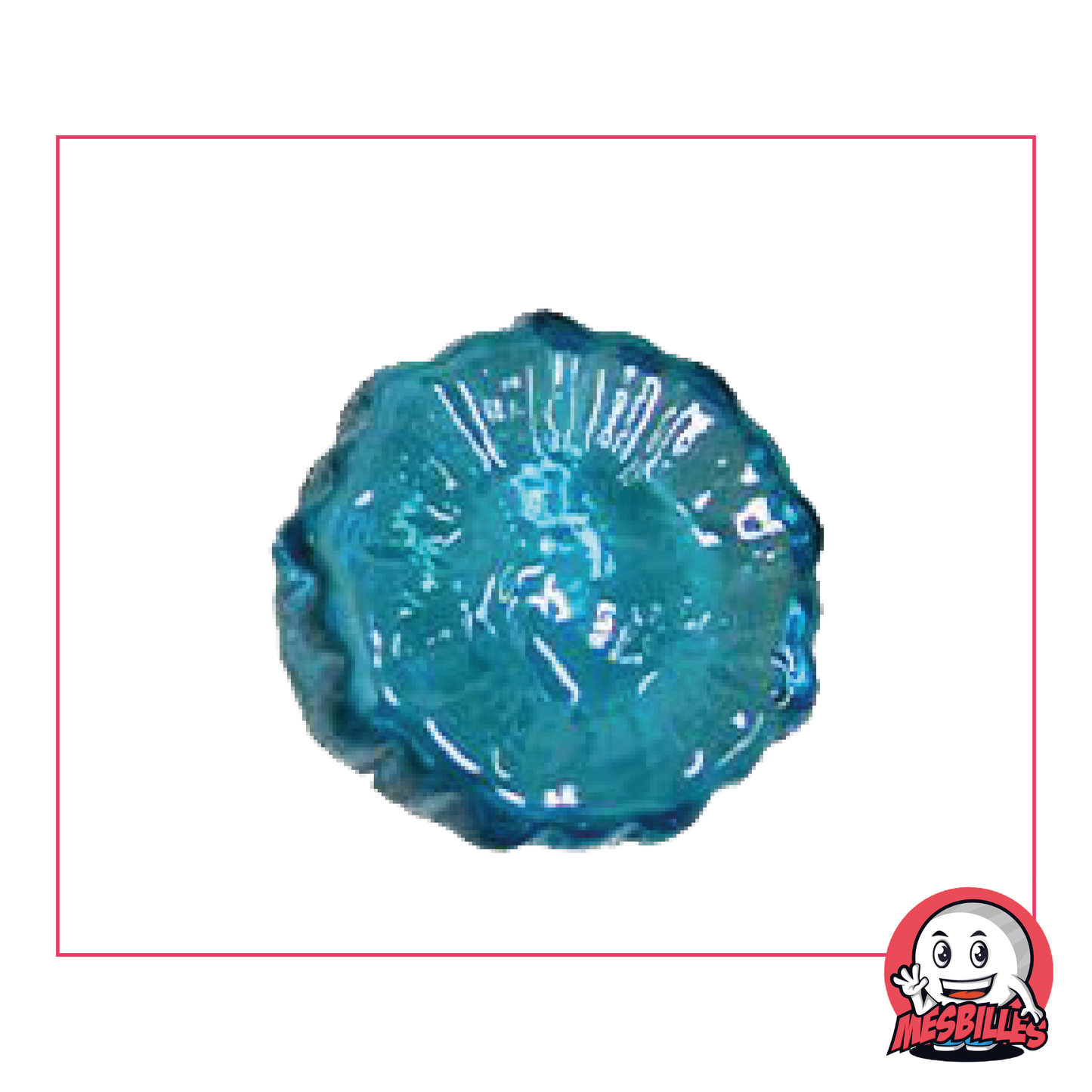 1 Blue Sunflower Marble