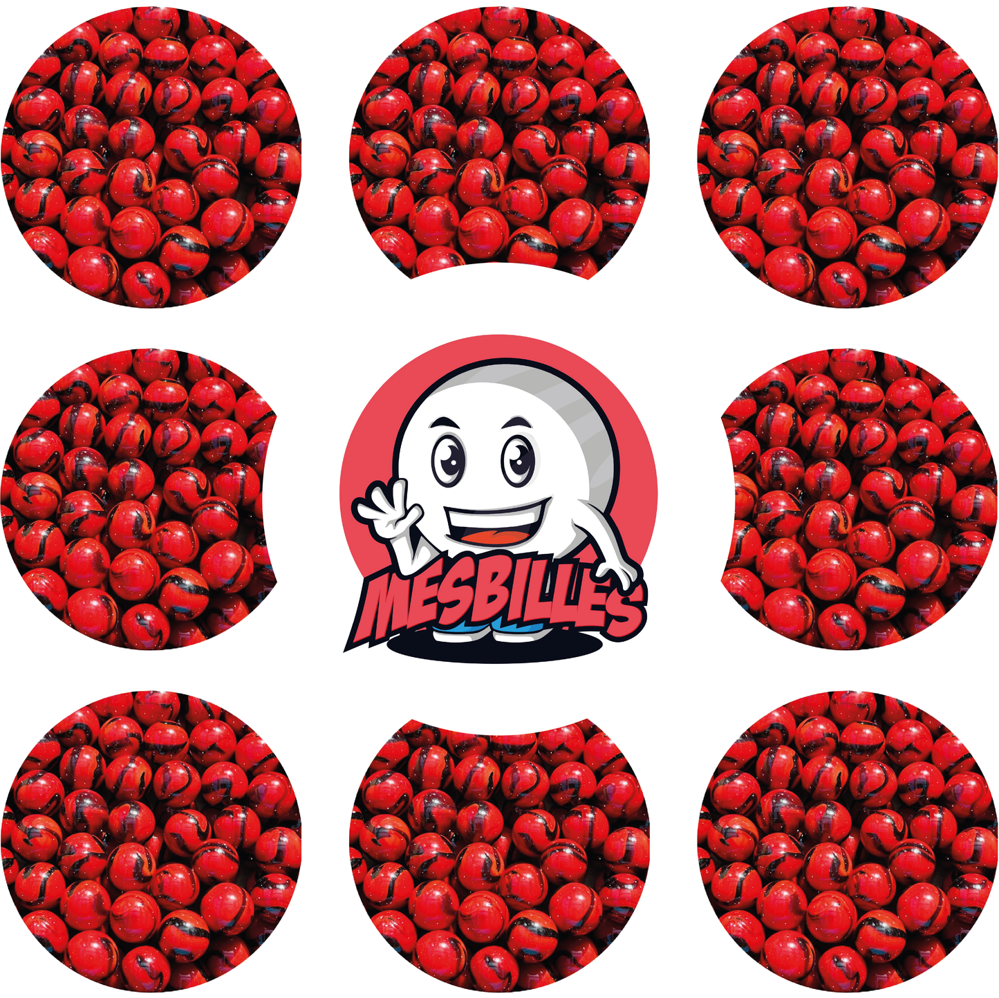 1 Ladybug Marble 25 mm