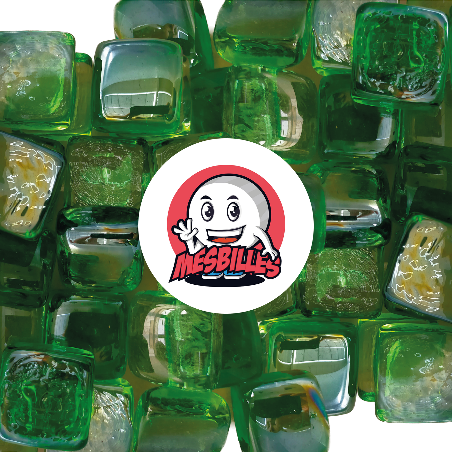 1 Square Green Marble