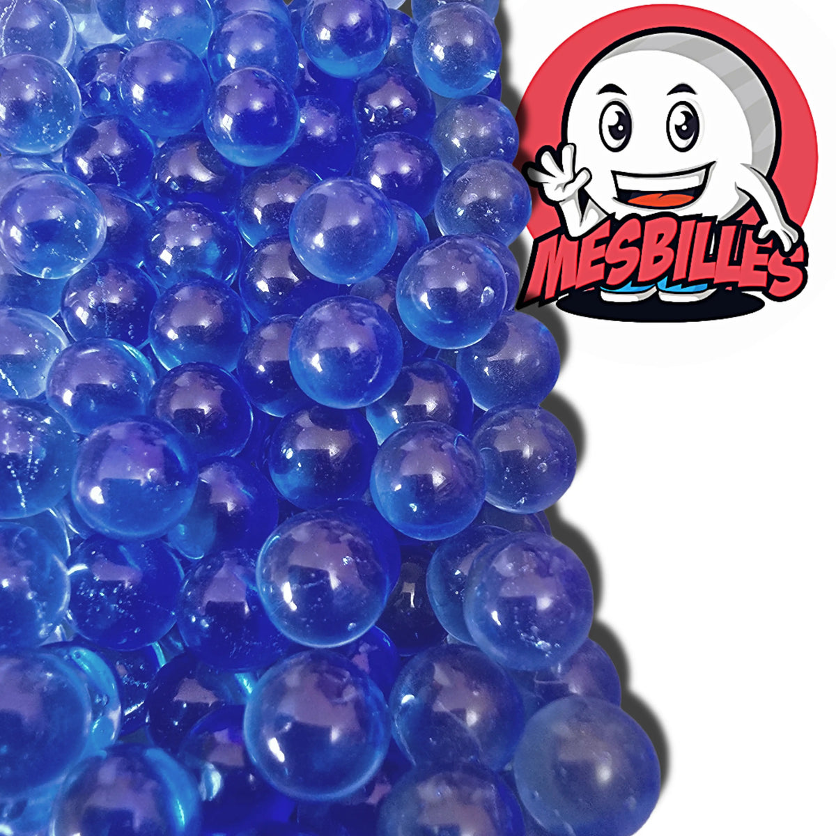 1 Blue Soft-Translucent Marble 08 mm