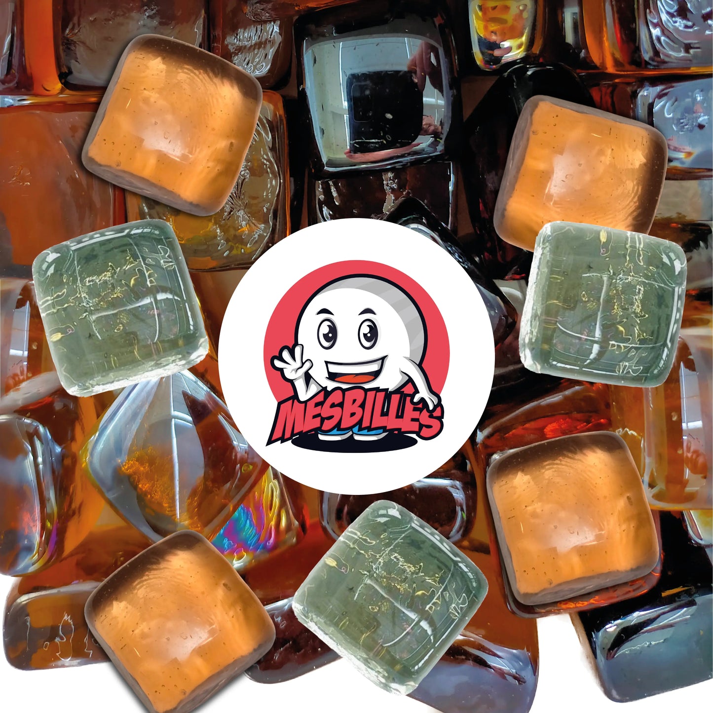 1 Square Crystal Marble