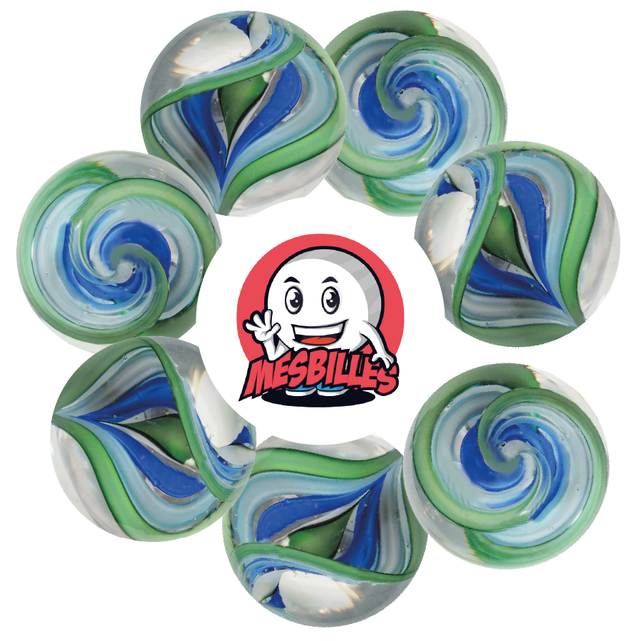 1 Spiral Art Marble 40 mm