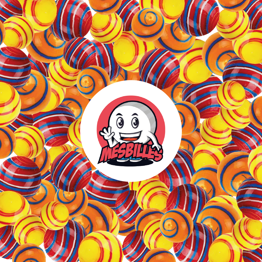 1 Yellow and Green Equinox Marble 25 mm