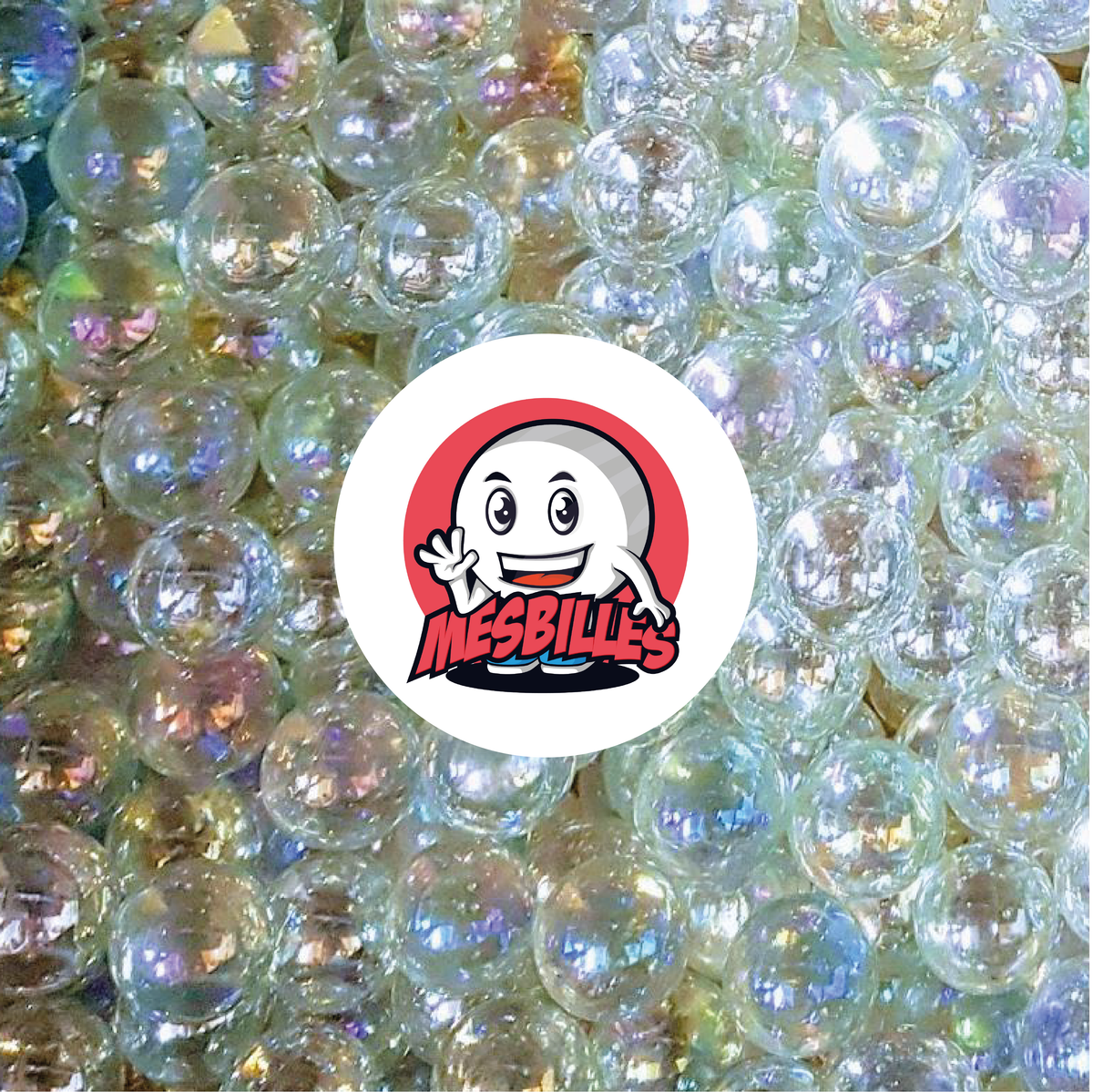 1 Crystal Iridescent Marble 06 mm