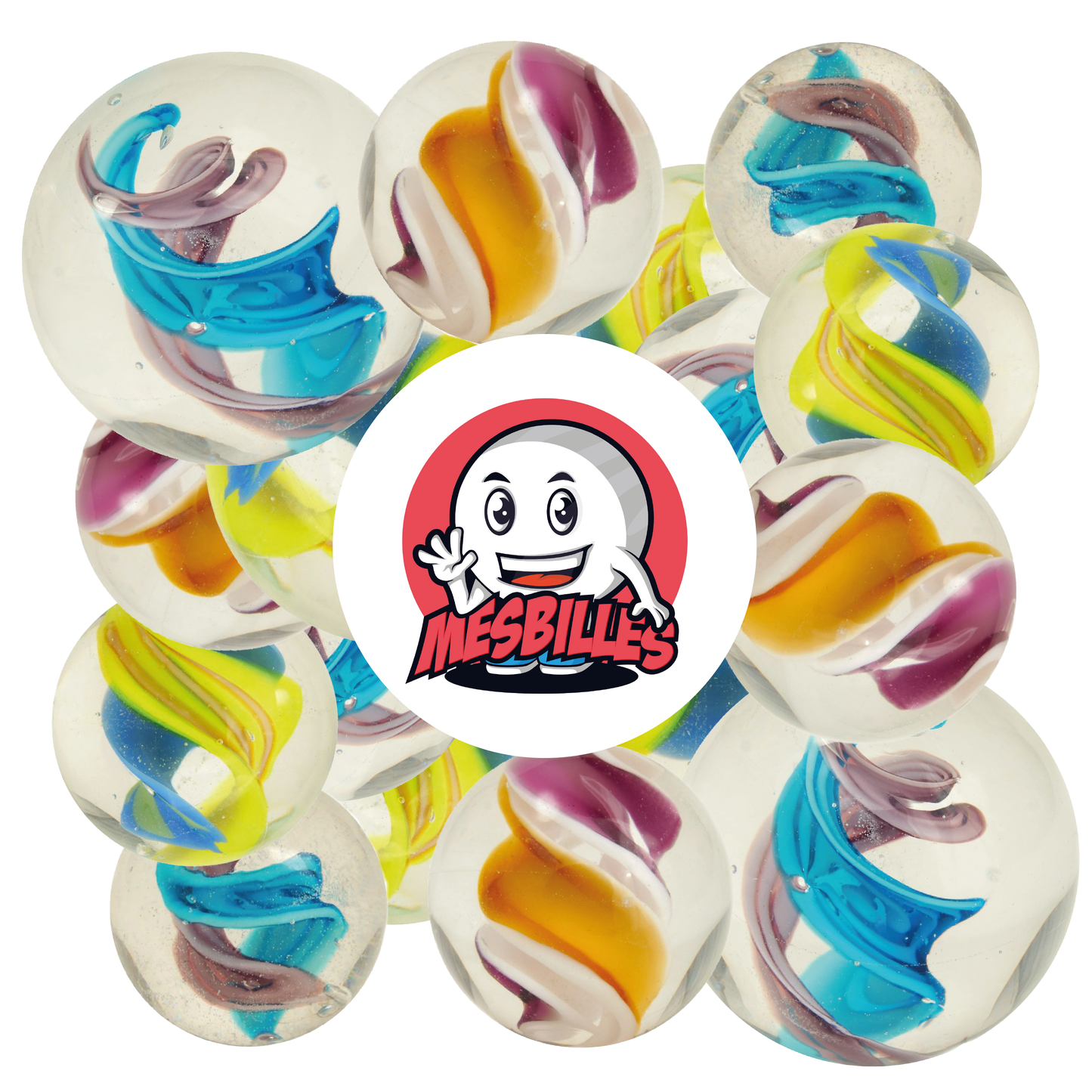 1 Marble Art Tornado Violet 22 mm