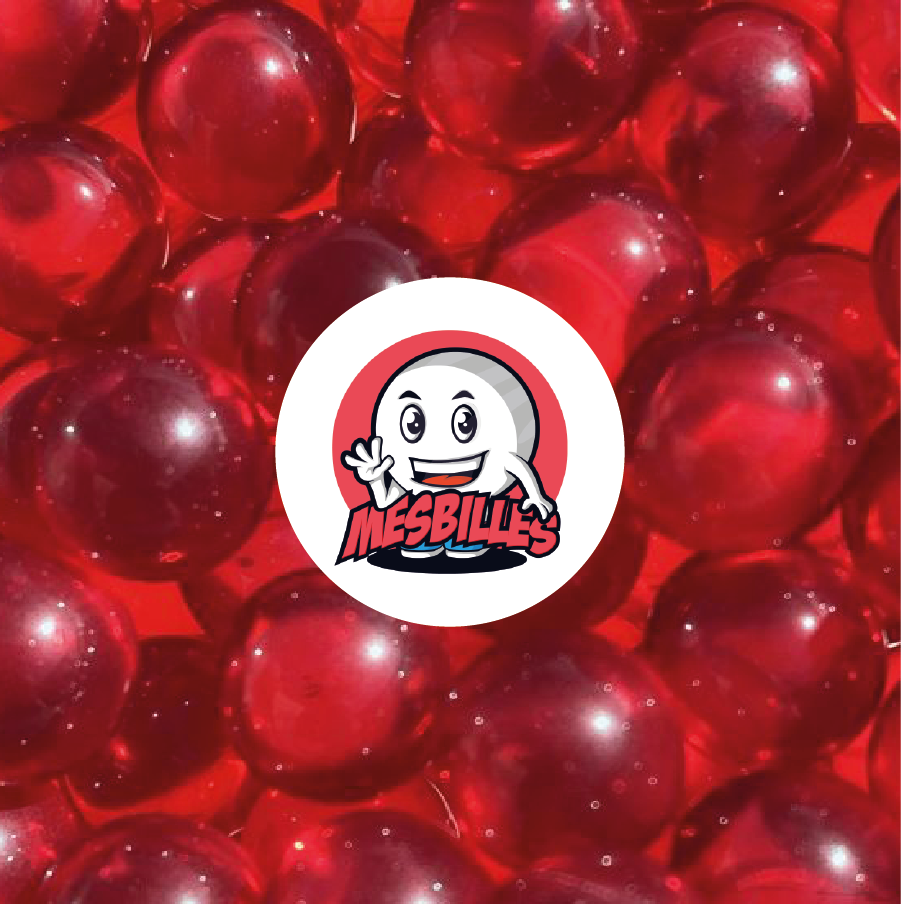 1 Red Soft-Translucent Marble 08 mm