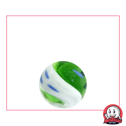 Art Marble Yin-Yang Green and White, 16 mm marble