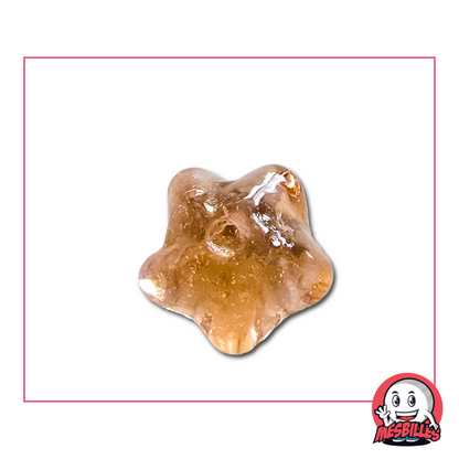 Immerse yourself in the elegance of the Peach Star Marble, a translucent jewel in pink hues.
