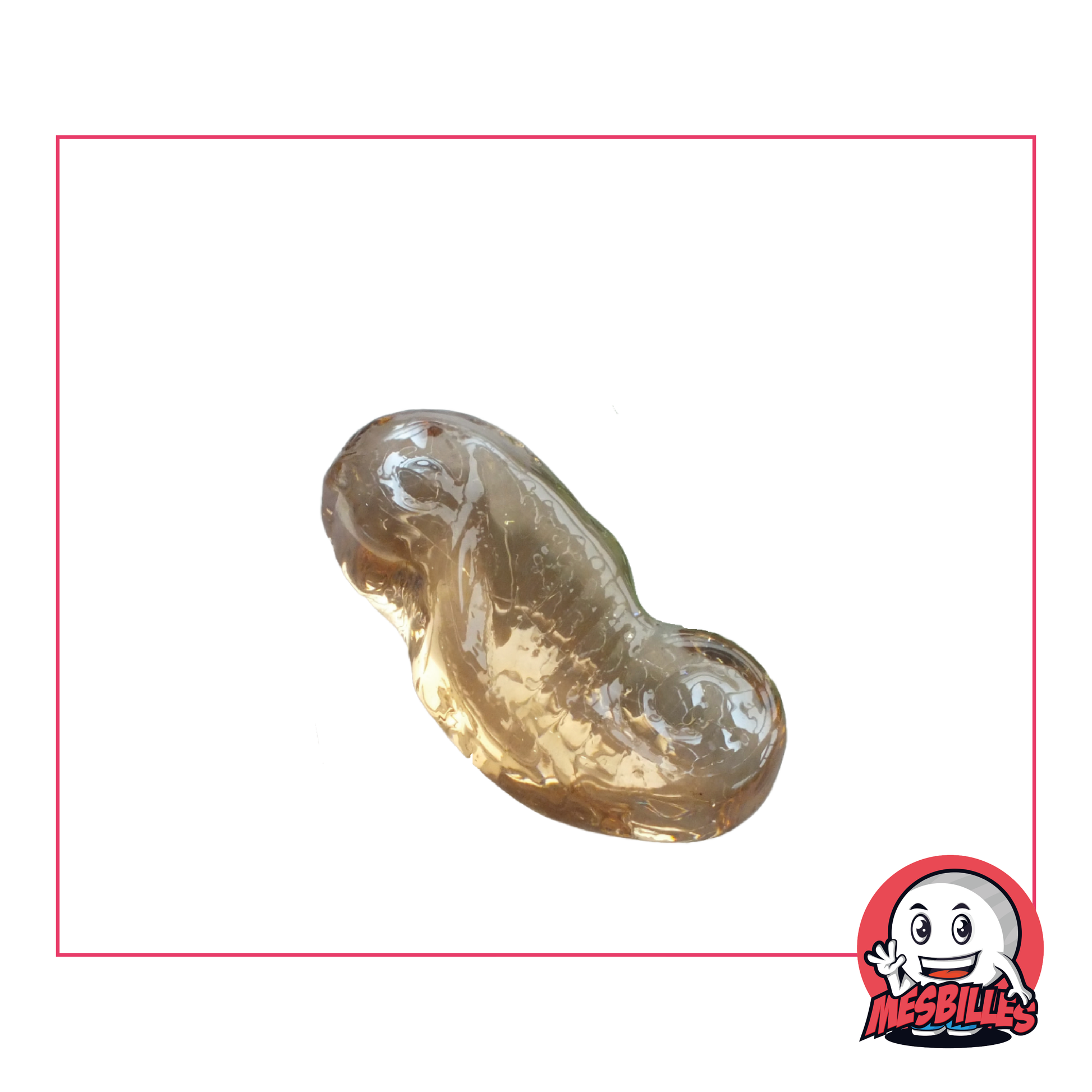 Peach-coloured glass Seahorse Marble, inspired by the hues of coral reefs