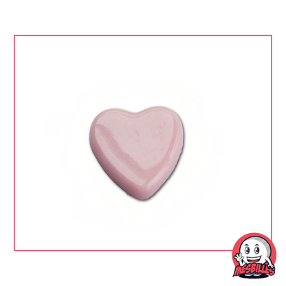 1 Marble Heart Pearl Pink extra flat