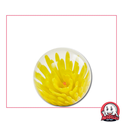 Bille d'Art Pissenlit Jaune, bille de 25 mm