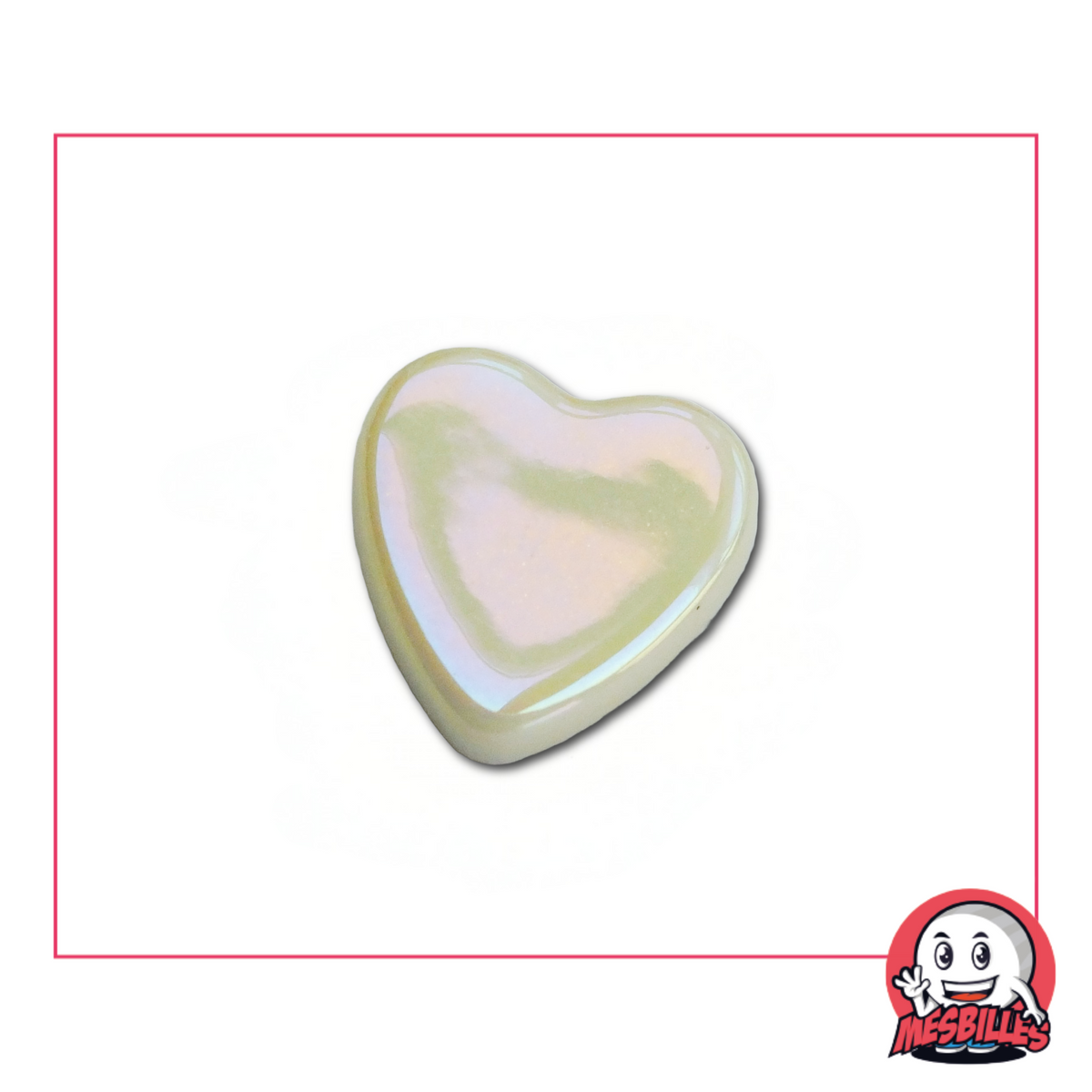 1 Marble Heart Beige Glossy extra-flat