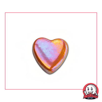 1 Marble Heart Caramel Glossy extra-flat