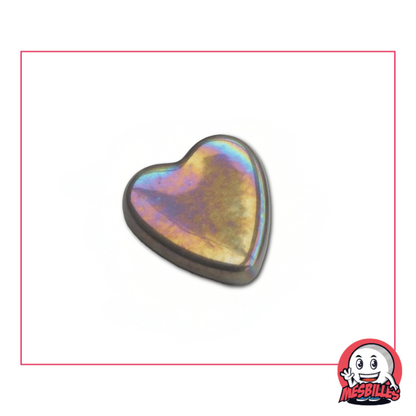 1 Marble Heart Grey Glossy extra-flat