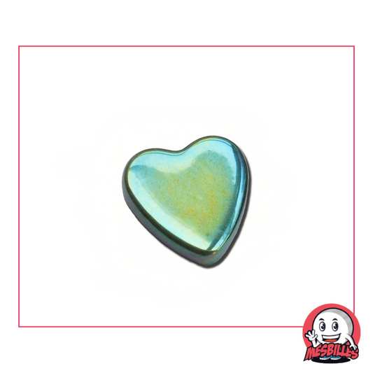 1 Marble Heart Green Glossy extra-flat