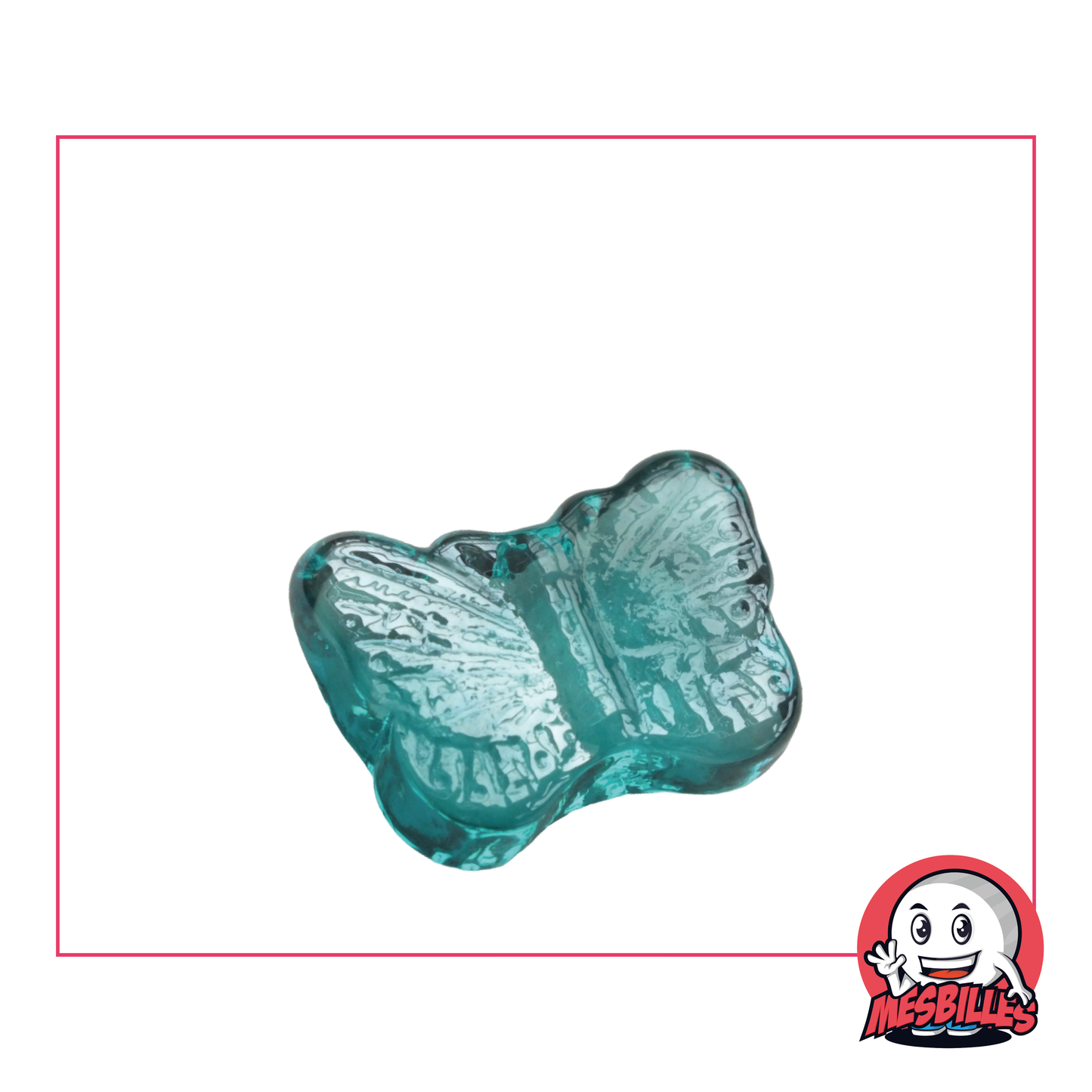 Monarque Marbles Light Blue in Translucent Glass 30 mm, rare and elegant for lovers of collections