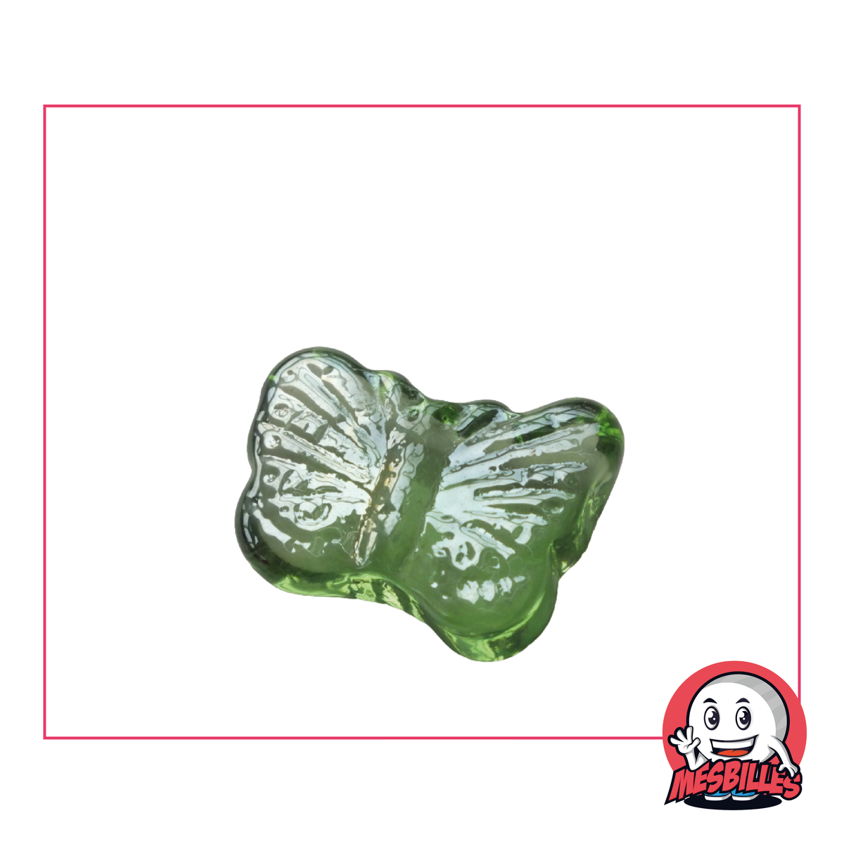 Light Green Monarch marble in 30 mm translucent glass, rare and refreshing for marbles enthusiasts