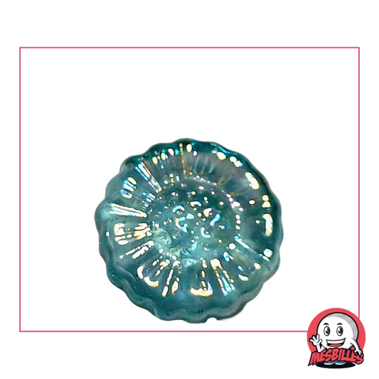 1 Light Blue Sunflower Marble