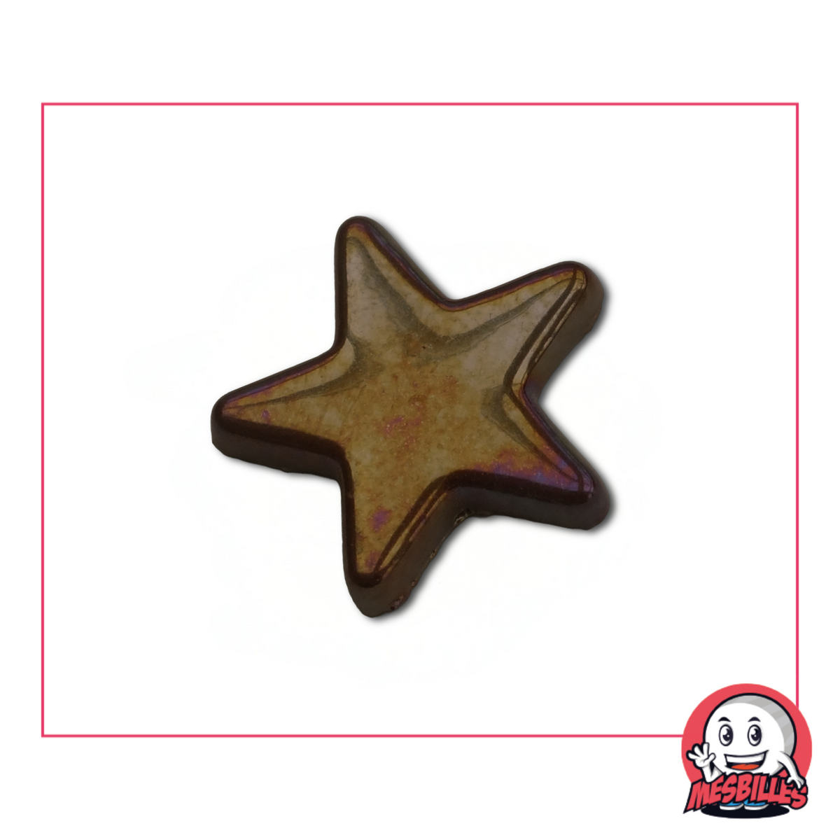 1 Marble star Glossy Chocolate extra-flat