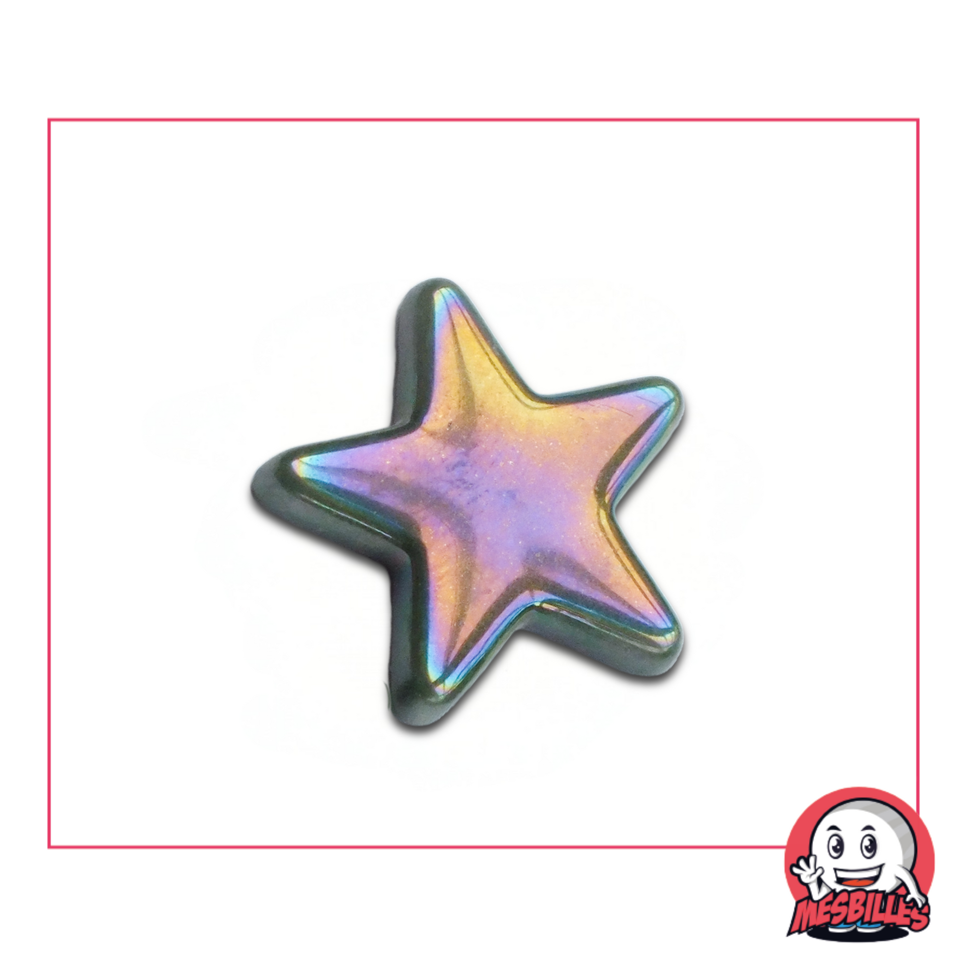 1 Marble star Glossy Green extra-flat