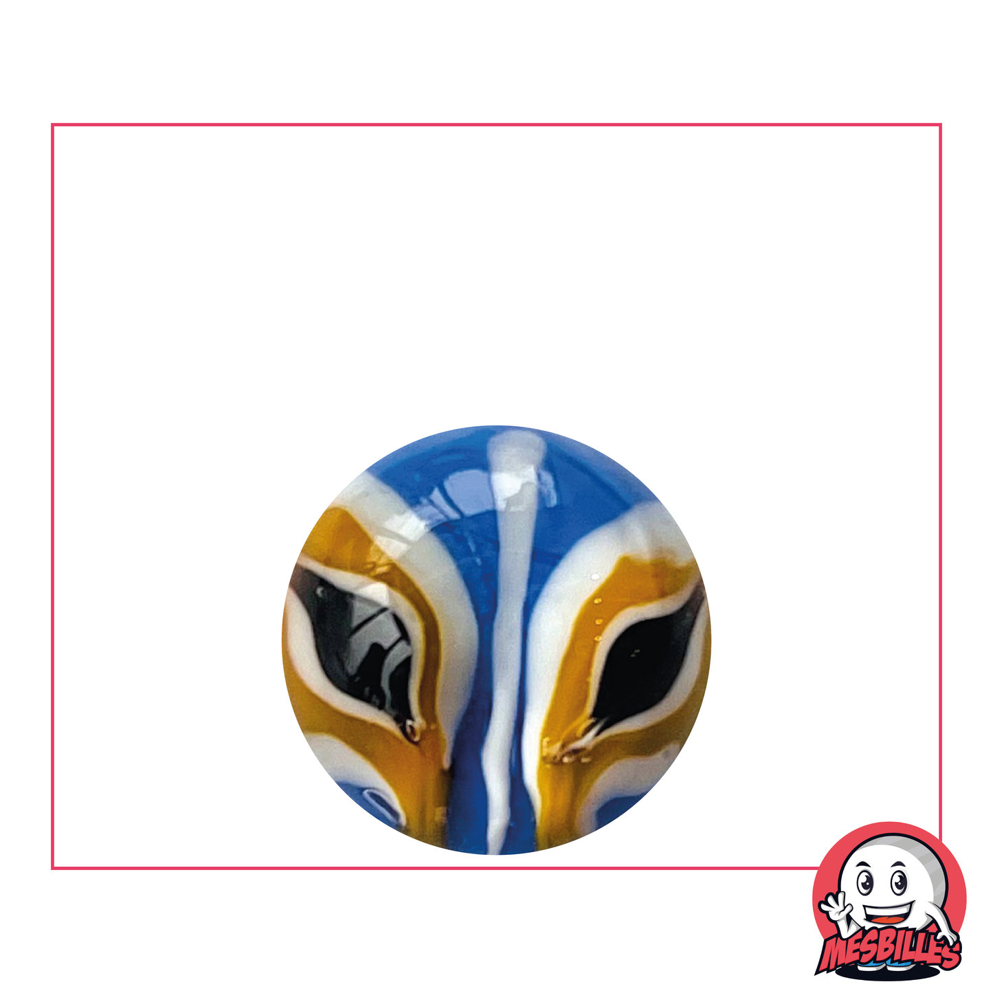 1 Blue Aloa Art marble 22 mm