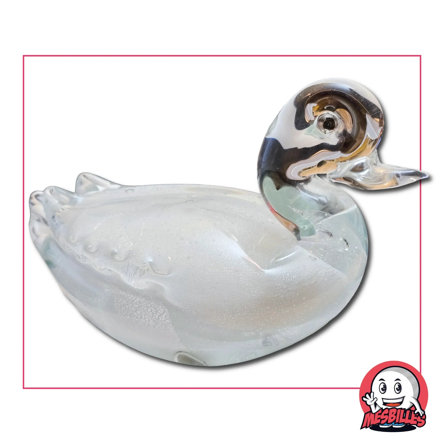 Bille Canard Presse-Papiers. Dimensions : Largeur 150 mm, Hauteur 92 mm, Profondeur 80 mm