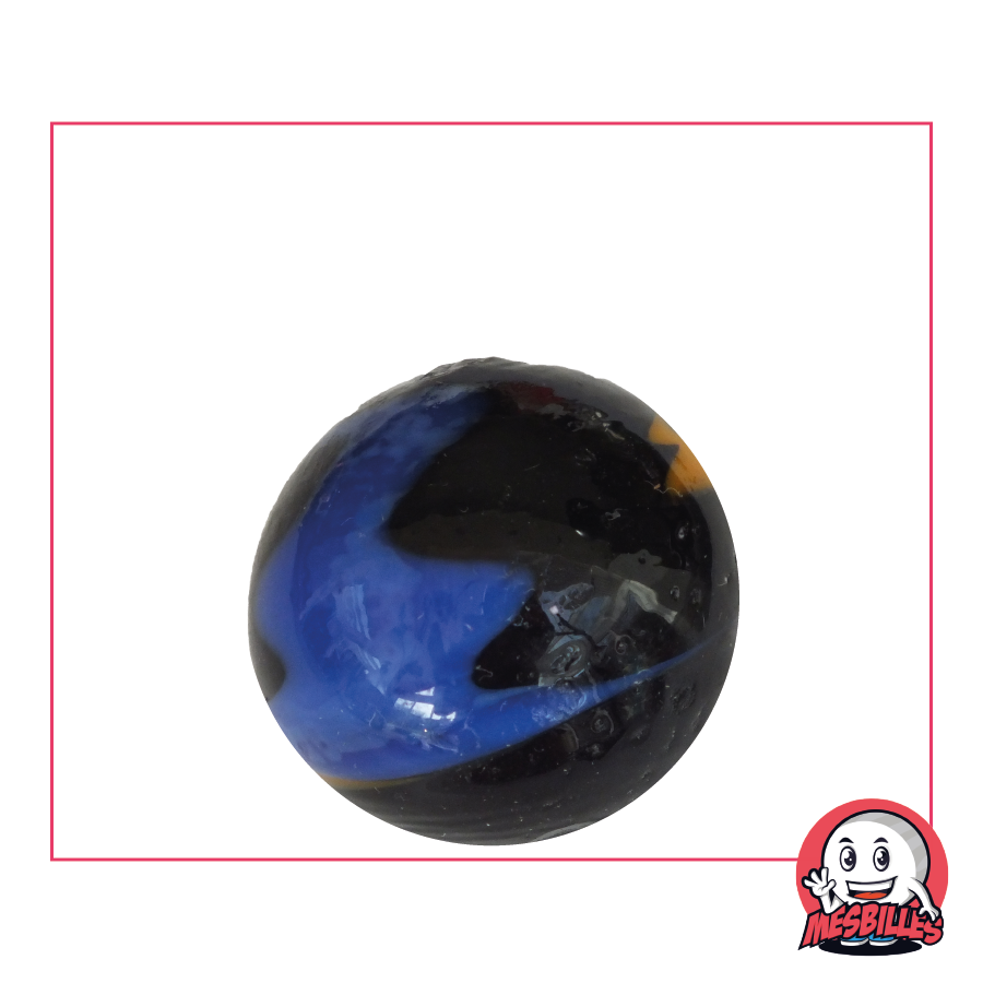 Blue 25mm Diabolic Marble, Chinese Bed Rolling Puzzle