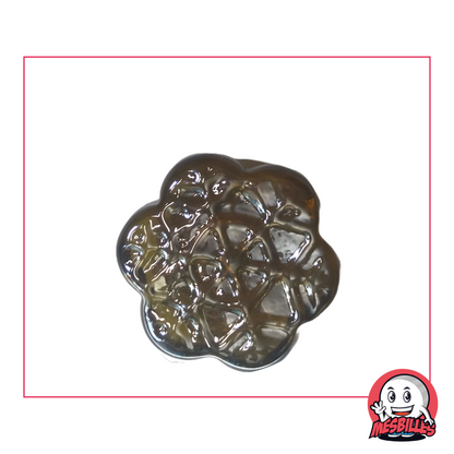 1 Amber Snowflake Marble