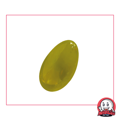 Yellow Marbles in translucent glass, measuring 25x15 mm, the enlightened choice for your artistic creations and decorations.