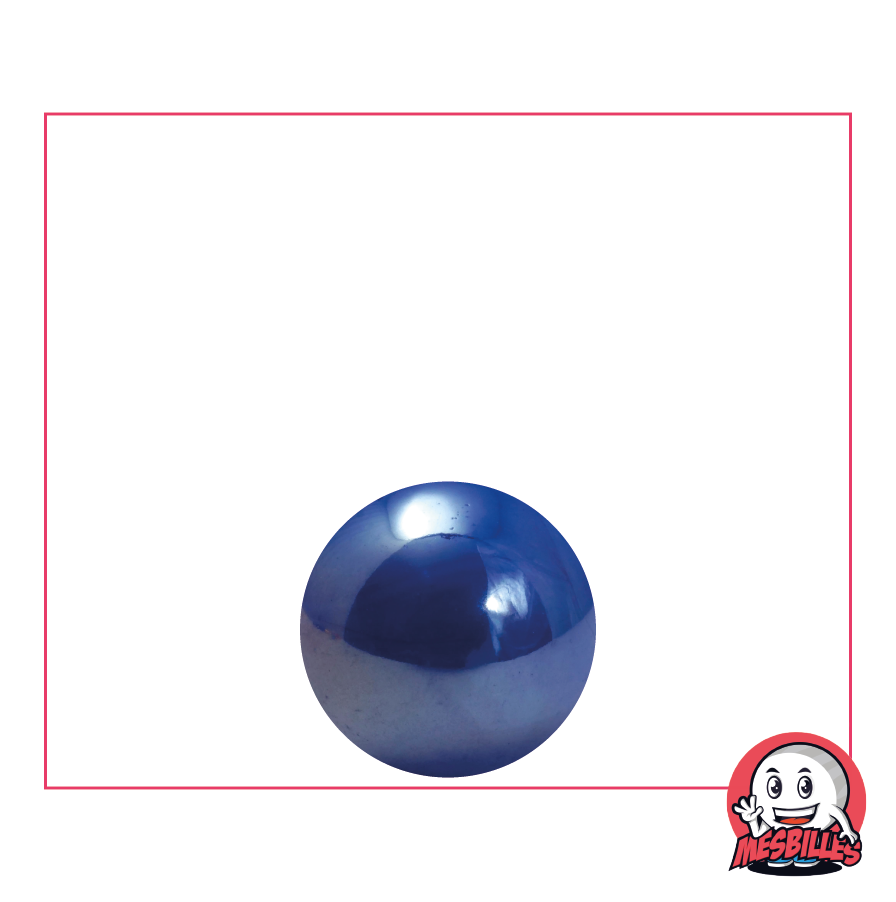 1 Glossy Blue Marble 14 mm