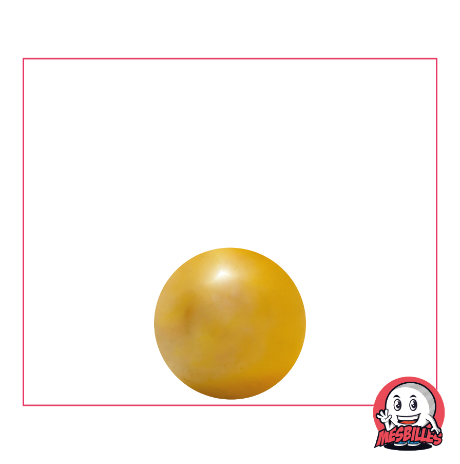 Bille ronde Glossy Jaune