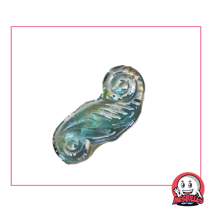 Light Blue Shaped Marble Seahorse, unique My-Glassmarbles decorative marble, ideal for collections and artistic creations.