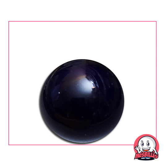 Bille Loupe Violet 25 mm en verre de Bohême – bille violette translucide brillante