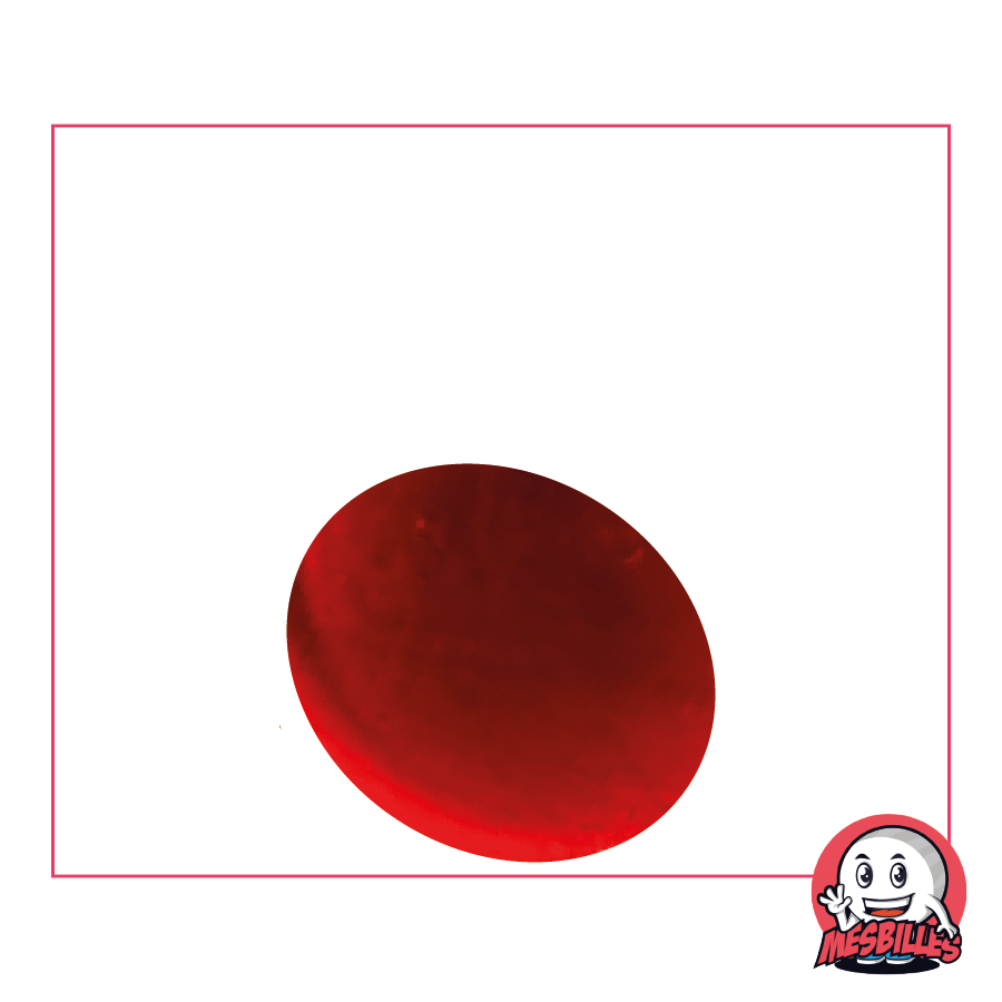 Very Large Red Marbles, Translucent Glass Flat Marbles, 3cm China Marbles