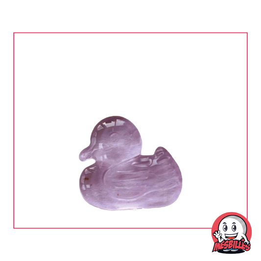Extra-flat 25 mm pink duck marble, the flamingo of the Shaped Marbles at My-Glassmarbles