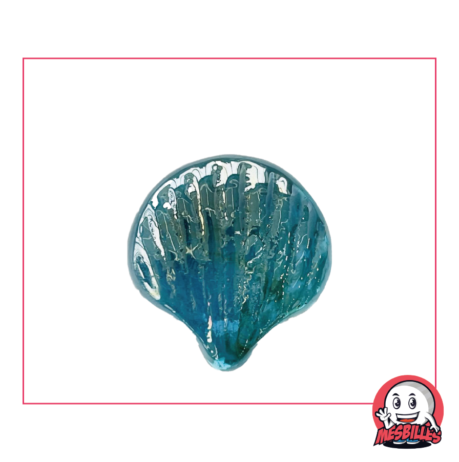 Shell Bead Light Blue, the ocean of Shaped Marbles - My-Glassmarbles