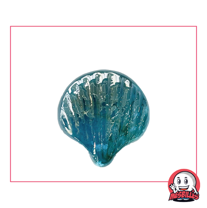 Shell Bead Light Blue, the ocean of Shaped Marbles - My-Glassmarbles