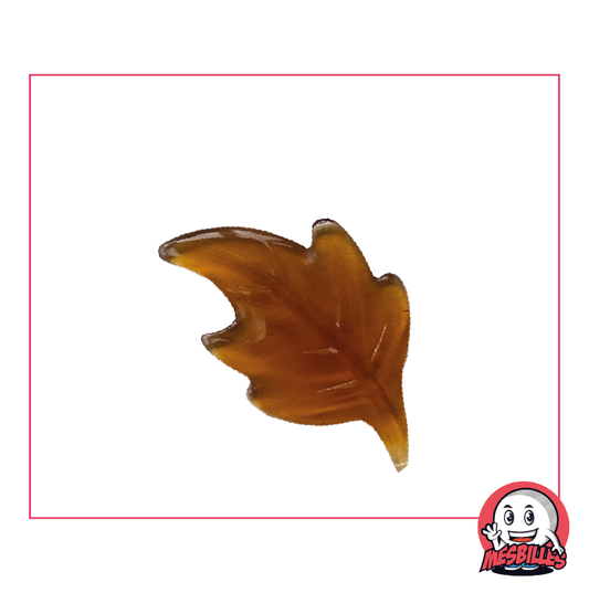 Marble Extra-Flat Amber Leaf in Translucent Glass - Decoration, Game and Collectables - My-Glassmarbles