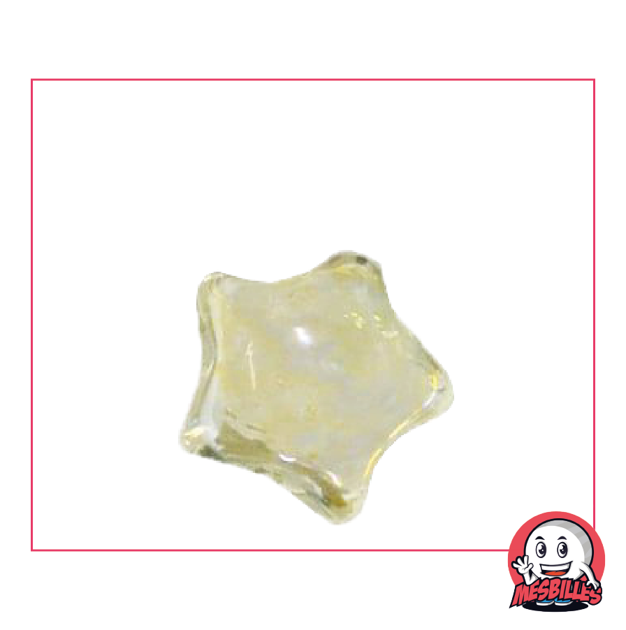 Shaped Marble Hollywood in translucent crystal glass, size 2 cm - My-Glassmarbles