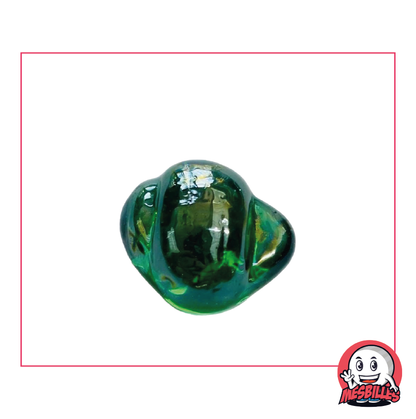 Green Neptunea Marble in Translucent Glass - Collection and Water Games - My-Glassmarbles