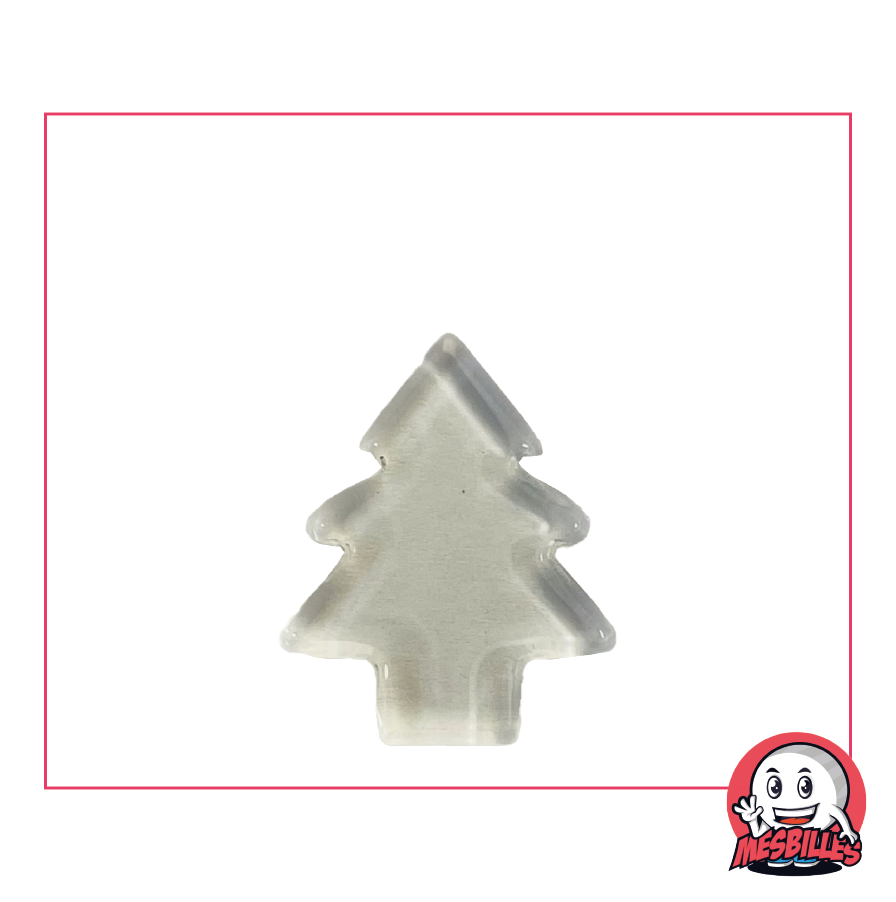 Extra-Flat Fir Tree Crystal Marble in Translucent Glass - Decoration and Magic Games - My-Glassmarbles