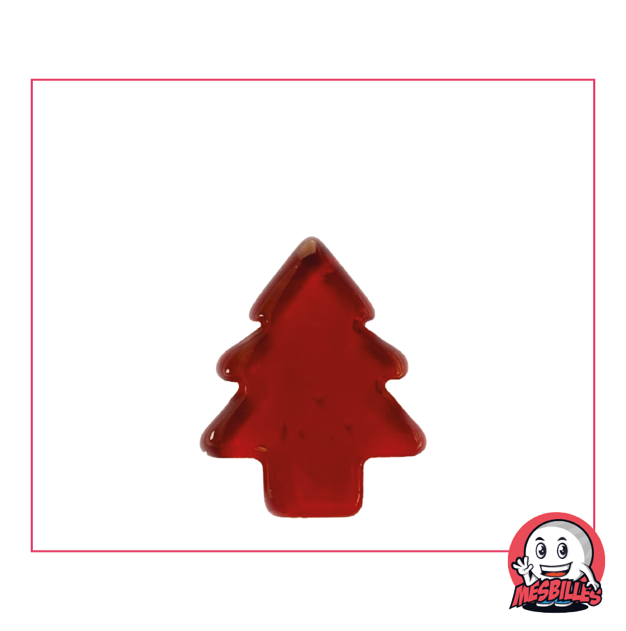 Extra-Flat Fir Red Translucent Glass Marble - Decoration and Party Games - My-Glassmarbles