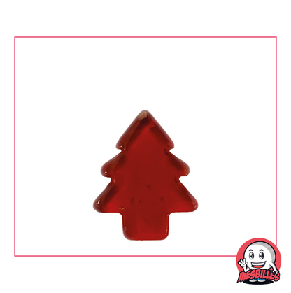 Extra-Flat Fir Red Translucent Glass Marble - Decoration and Party Games - My-Glassmarbles
