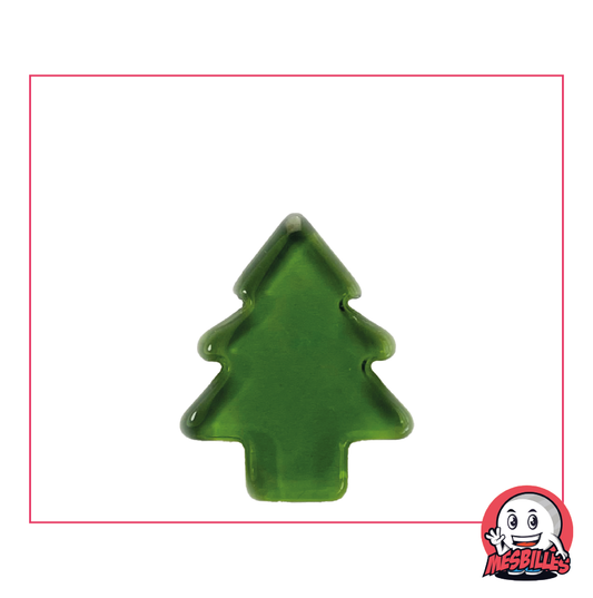 Marble Extra-Flat Green Fir in Translucent Glass - Natural Decoration and Play - My-Glassmarbles